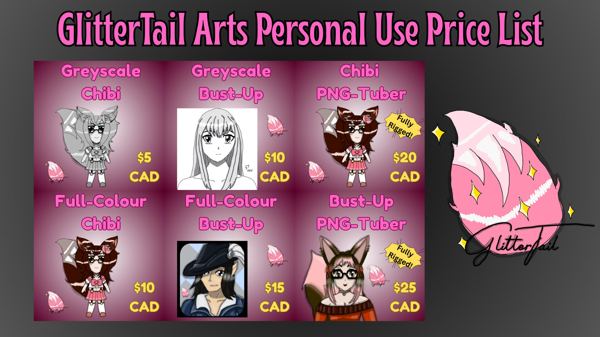 Personal Use Price List